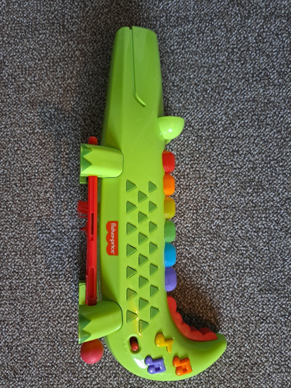 Fisher-Price Muziek Krokodil met Licht en Geluid, Ophalen of Verzenden, Gebruikt, Overige typen, Met licht