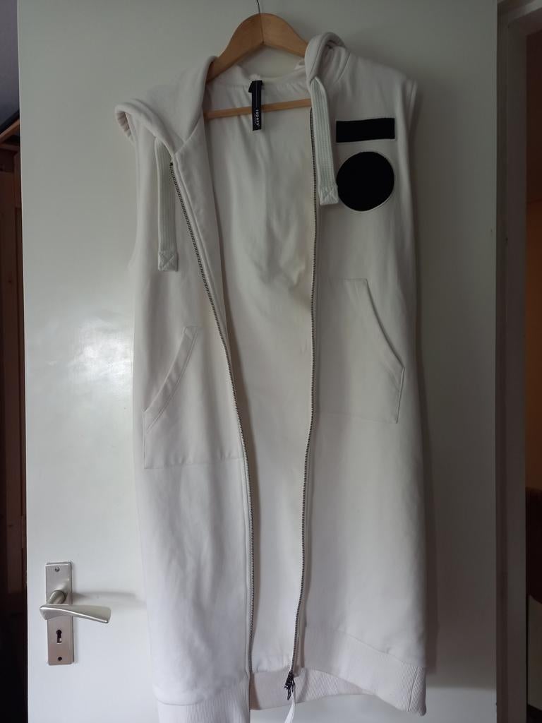 10 days mouwloos lang vest, Ophalen of Verzenden, Zo goed als nieuw, Maat 38/40 (M), Wit