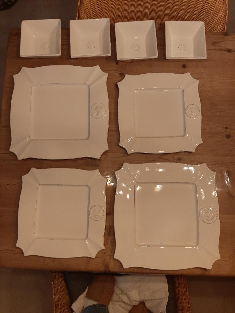 VINTAGE - AMADEO HOME DECOR - BORDEN & ONTBIJTSCHAALTJES, Huis en Inrichting, Keuken | Servies, Ophalen of Verzenden, Zo goed als nieuw