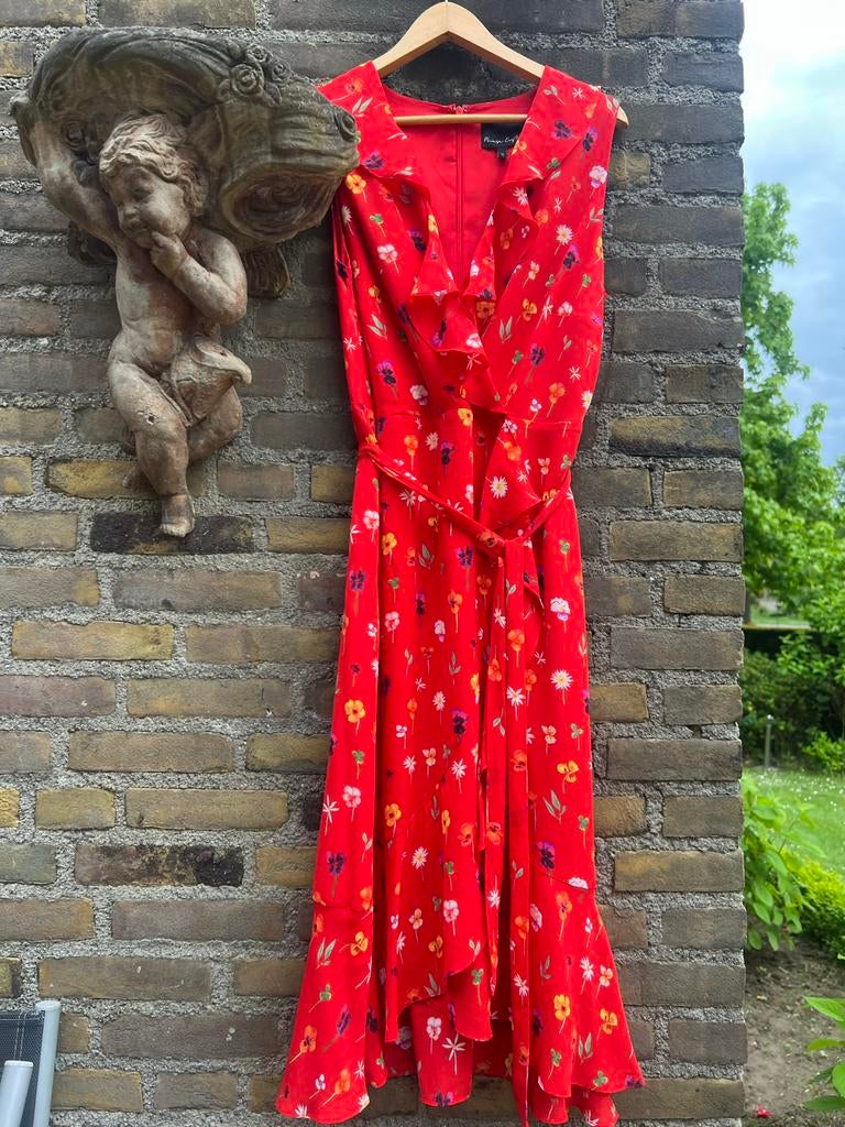Zomerjurk Phase Eight Jurk Maat 42/UK 16 - Zo goed als nieuw, Ophalen of Verzenden, Zo goed als nieuw, Maat 42/44 (L), Rood