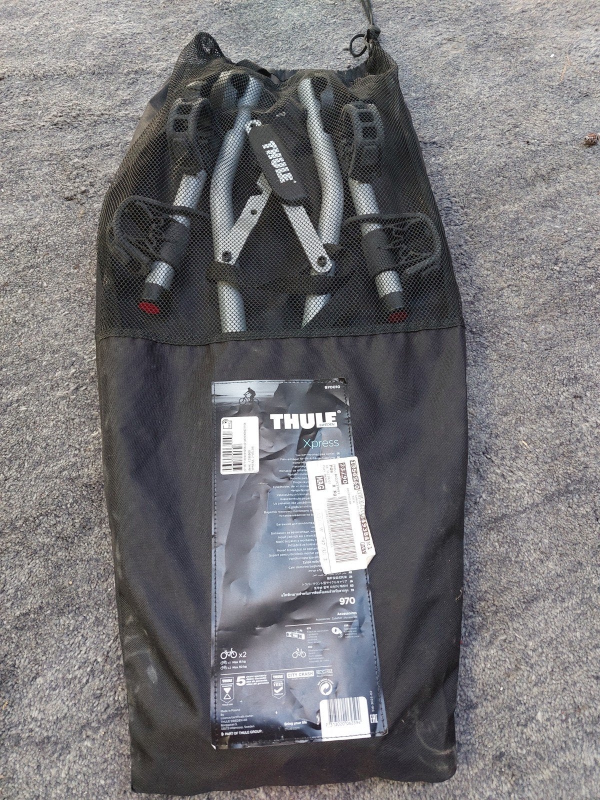 Nieuwe Thule Xpress 970 fietsendrager - Volledig inklapbaar, Auto diversen, Fietsendragers, Ophalen, THULE SWEDEN AB, Borggatan 5, 33573 Hillerstorp, Sweden