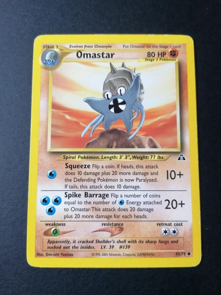 Omastar - Neo Discovery 43/75 - Pokémon, Ophalen of Verzenden, Zo goed als nieuw