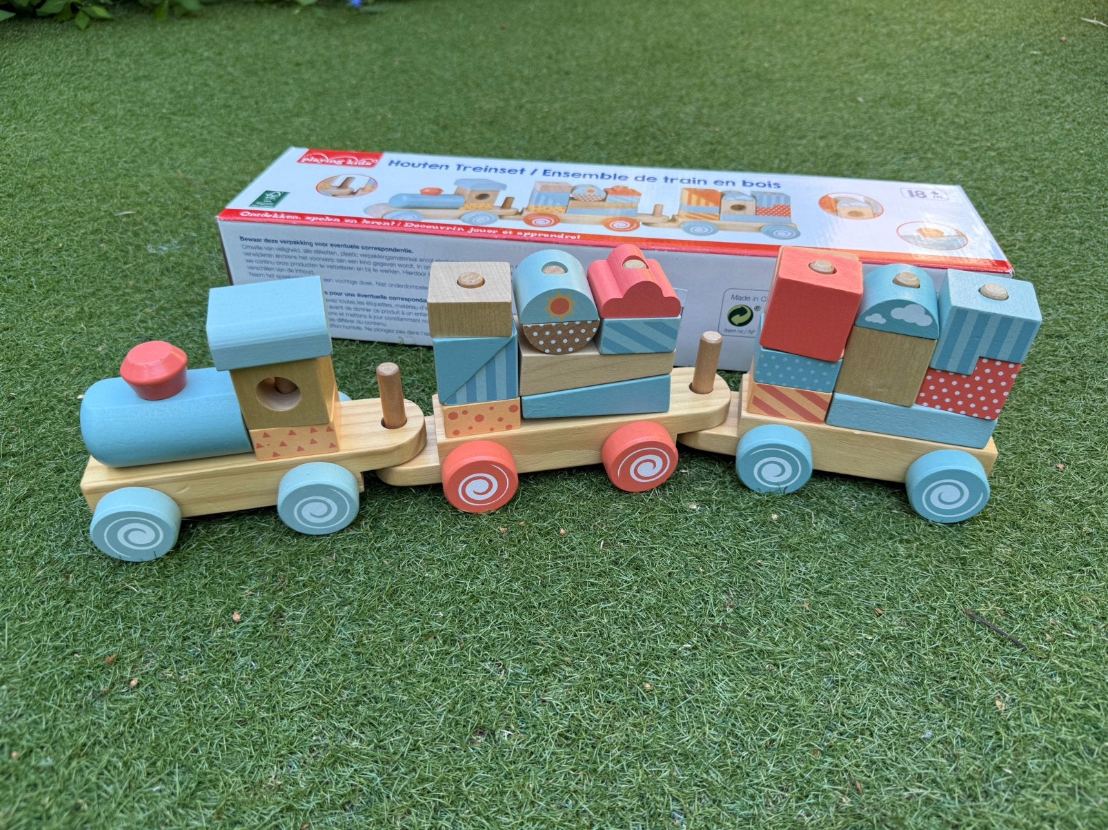 Playing kids houten trein, Ophalen, Zo goed als nieuw
