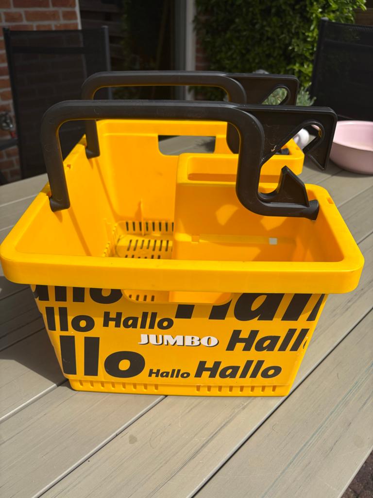 Hallo Jumbo boodschappenmand fietsmand, Ophalen, Zo goed als nieuw