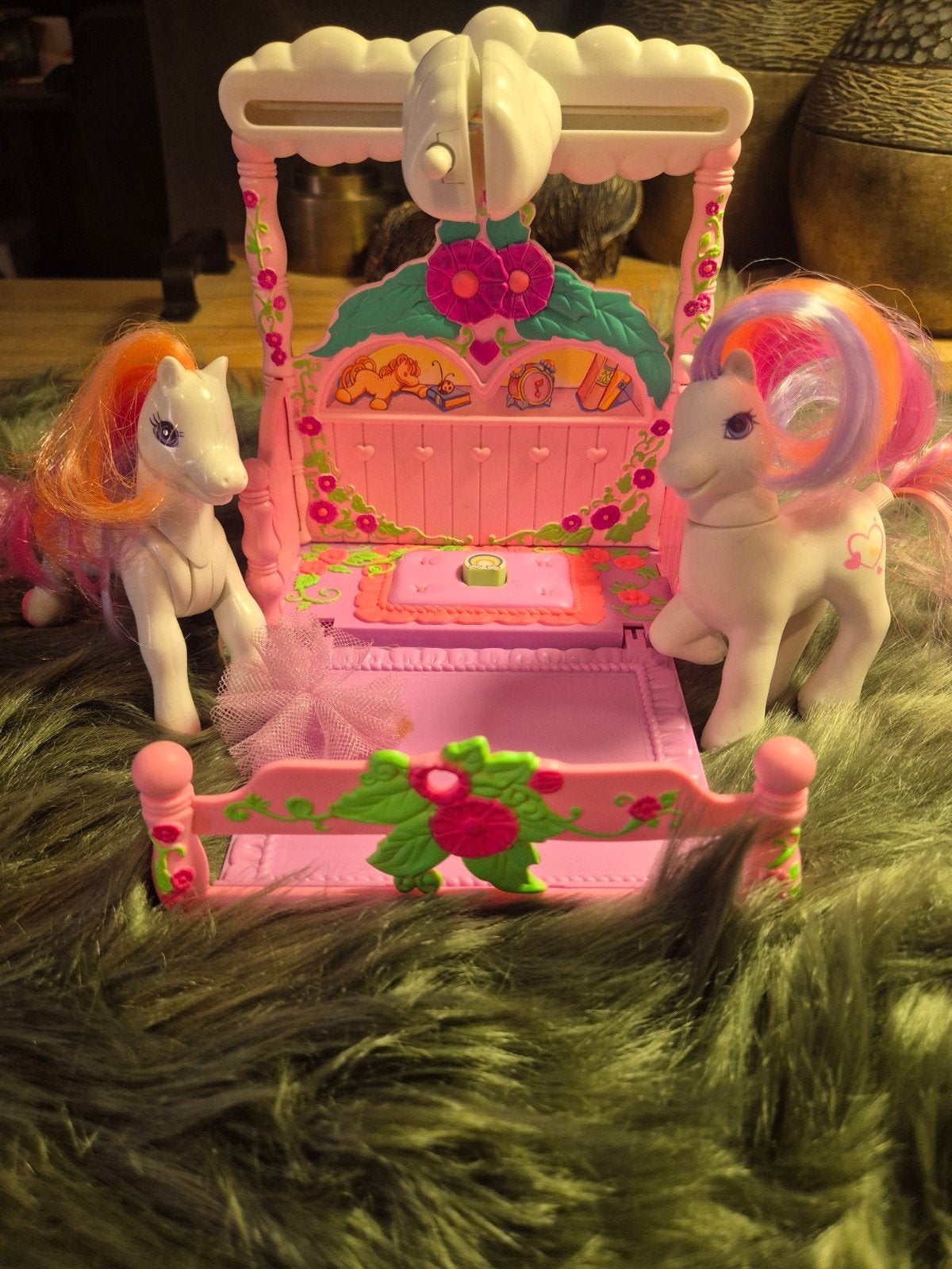 My Little Pony G2 light heart met canopy bed set Hasbro 1997, Kinderen en Baby's, Speelgoed | My Little Pony, Ophalen of Verzenden