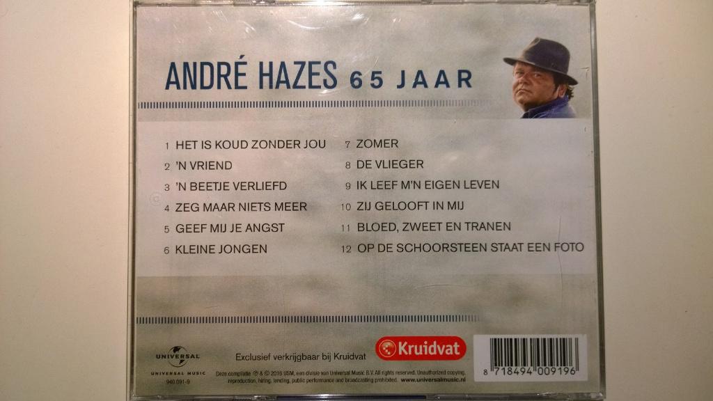 André Hazes - 65 Jaar, Ophalen of Verzenden, Zo goed als nieuw, Levenslied of Smartlap
