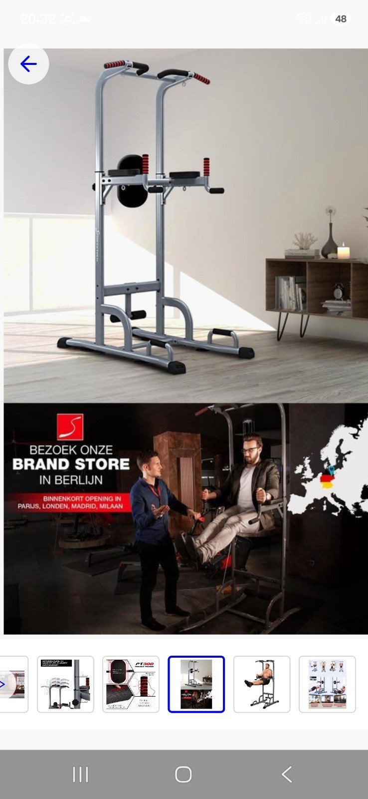 PT300 Power Tower - Sportstech, Ophalen, Nieuw, Benen, Fitnessbank