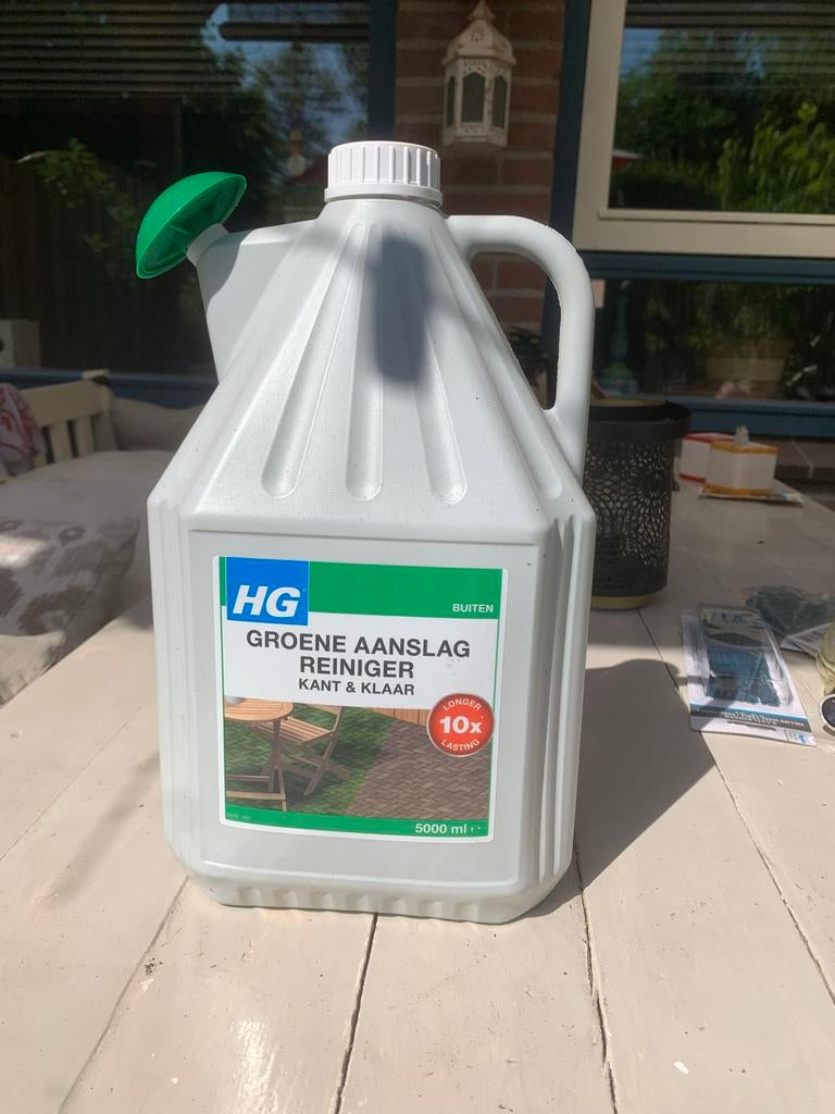 HG Groene Aanslagreiniger Kant & Klaar - 4 x 5000 ml, Tuin en Terras, Bestrijdingsmiddelen, Ophalen, Nieuw, Aanslagreiniger