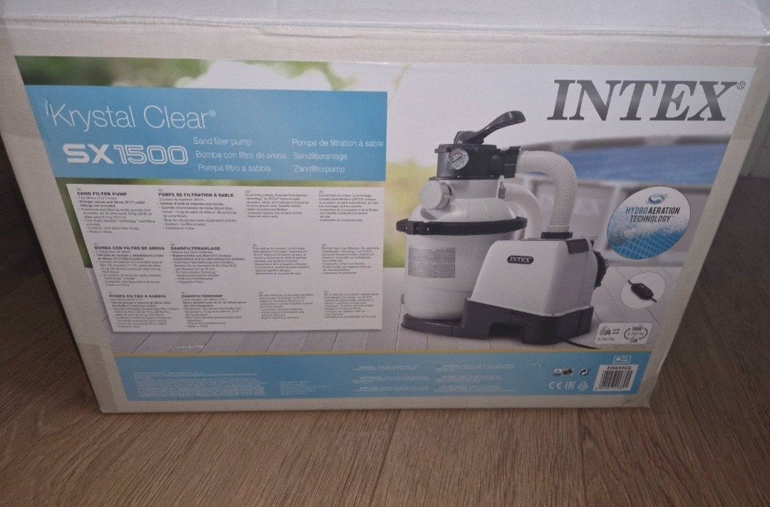 Intex Krystal Clear SX1500 Zandfilterpomp met filterzand, Ophalen, Nieuw