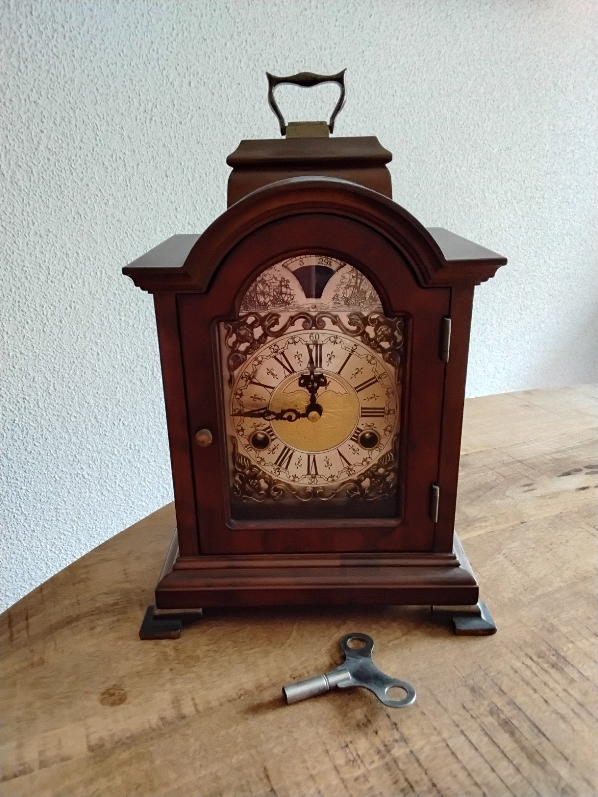 Tafelklok,  merk Warmink., Ophalen