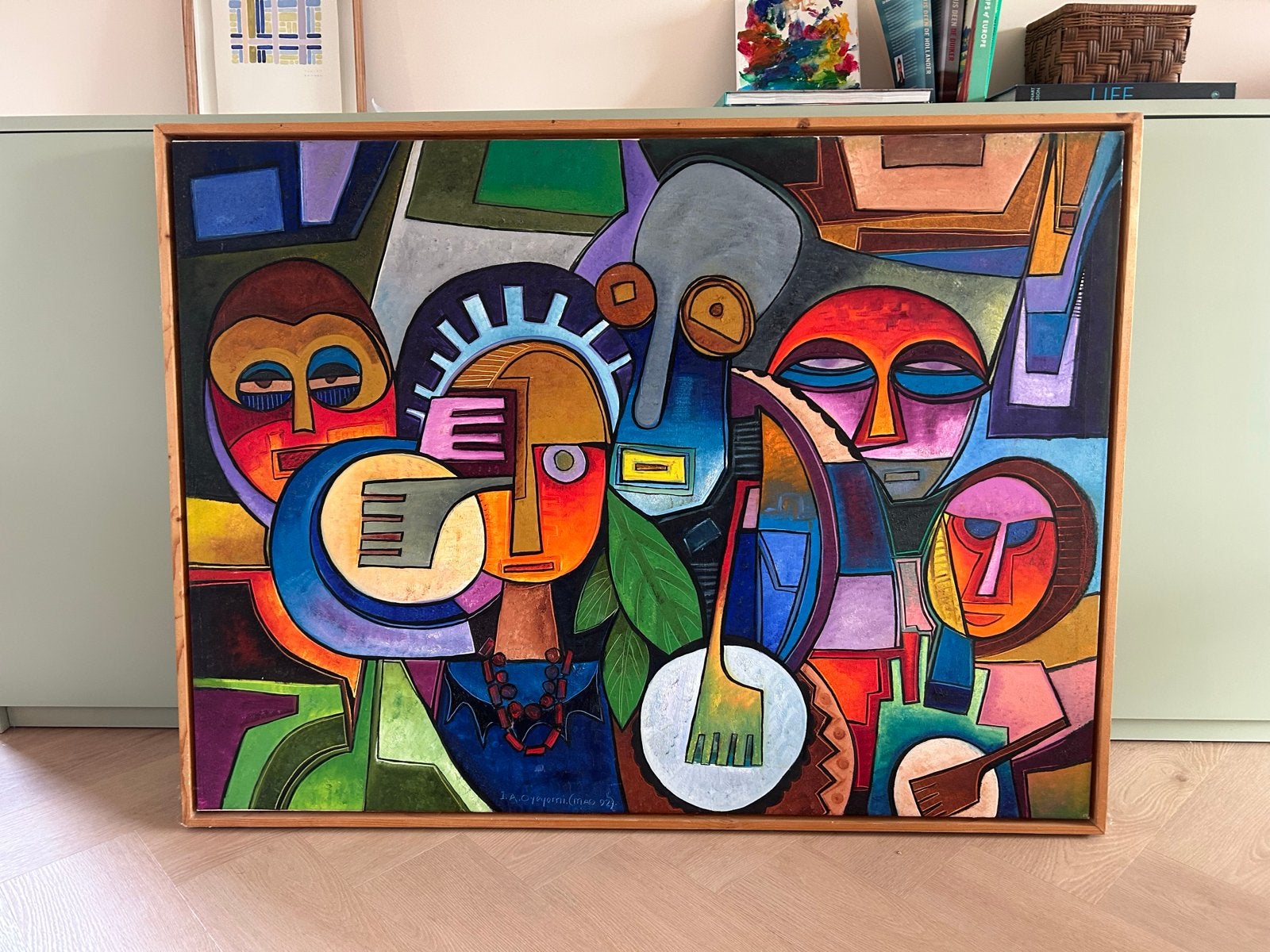 Abstract Kunstwerk - I.A. Oyelemi (Mao 92), Ophalen