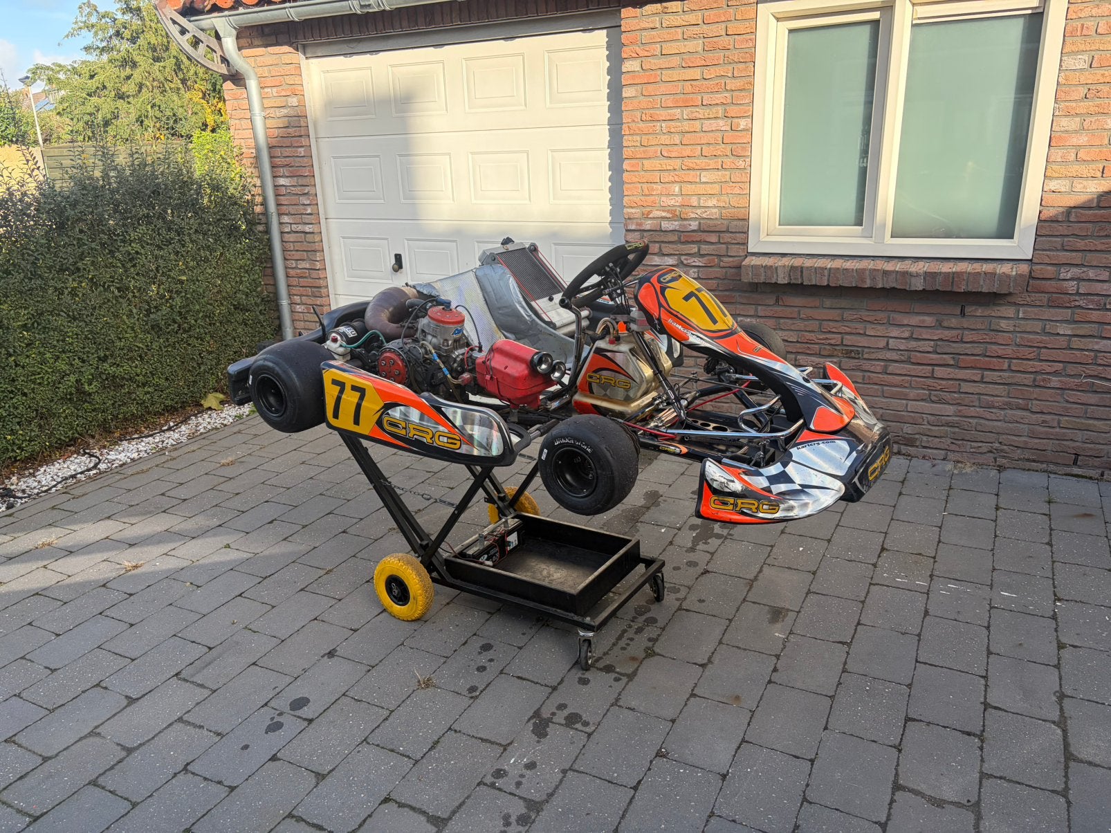 Crg schakelkart TM k9c met veel extra, Ophalen, Zo goed als nieuw, Onderdelen Kart