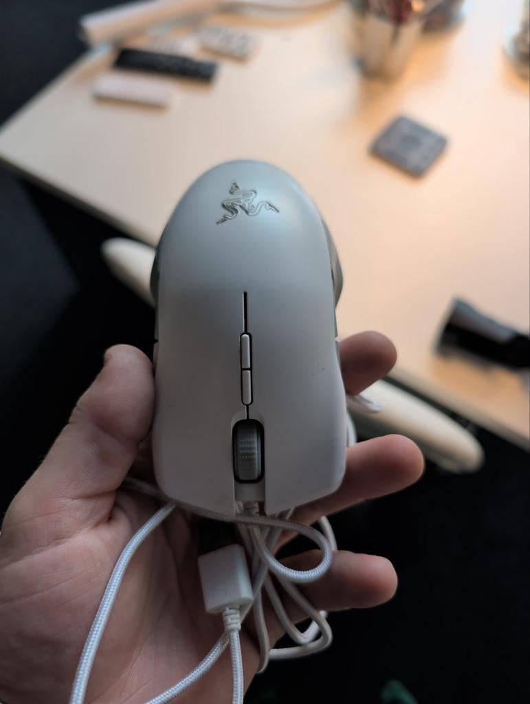 Razer Lancehead Tournament Edition Gaming Muis - Wit, Muis, Gebruikt, Gaming muis, Rechtshandig