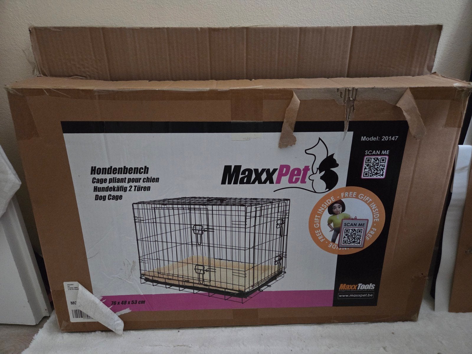maxxpet hondenbench, Ophalen, Zo goed als nieuw