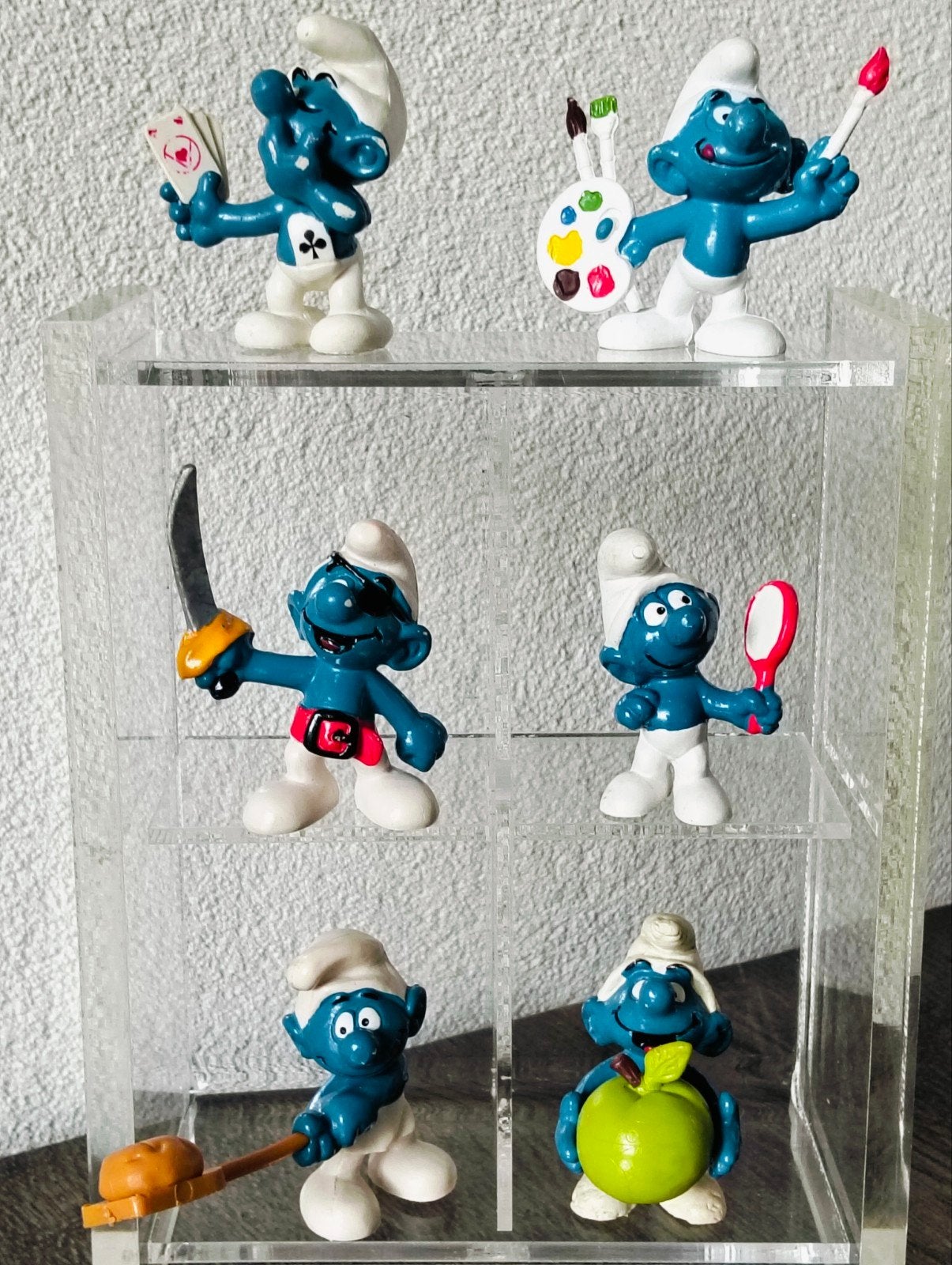 Vintage Smurfen poppetjes - Schleich collectie, Verzamelen, Ophalen of Verzenden, Gebruikt, Verschillende Smurfen, Poppetje, Figuurtje of Knuffel