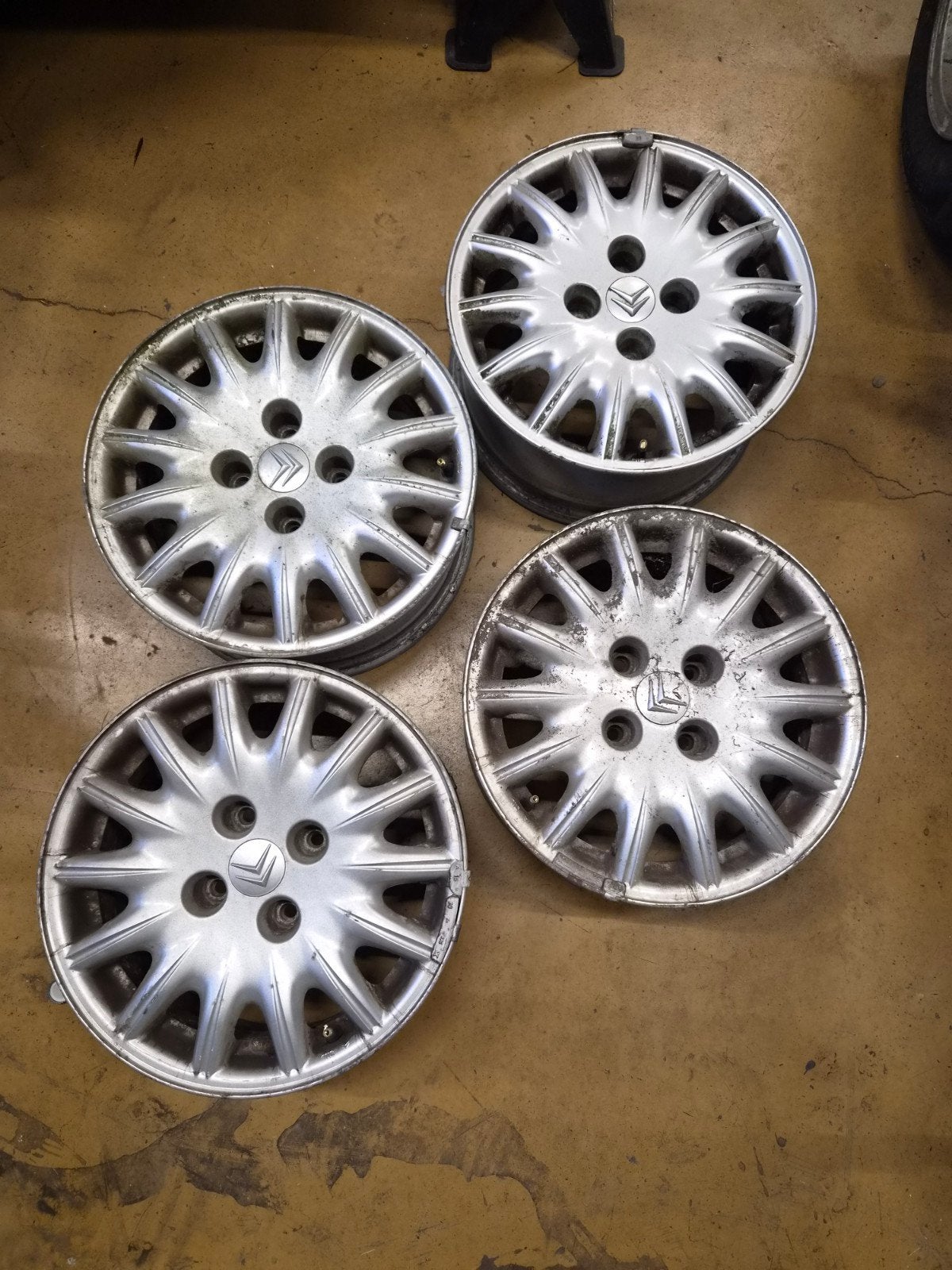 Citroën C5 aluminium velgen, Ophalen of Verzenden, Gebruikt, 15 inch, Velg(en)