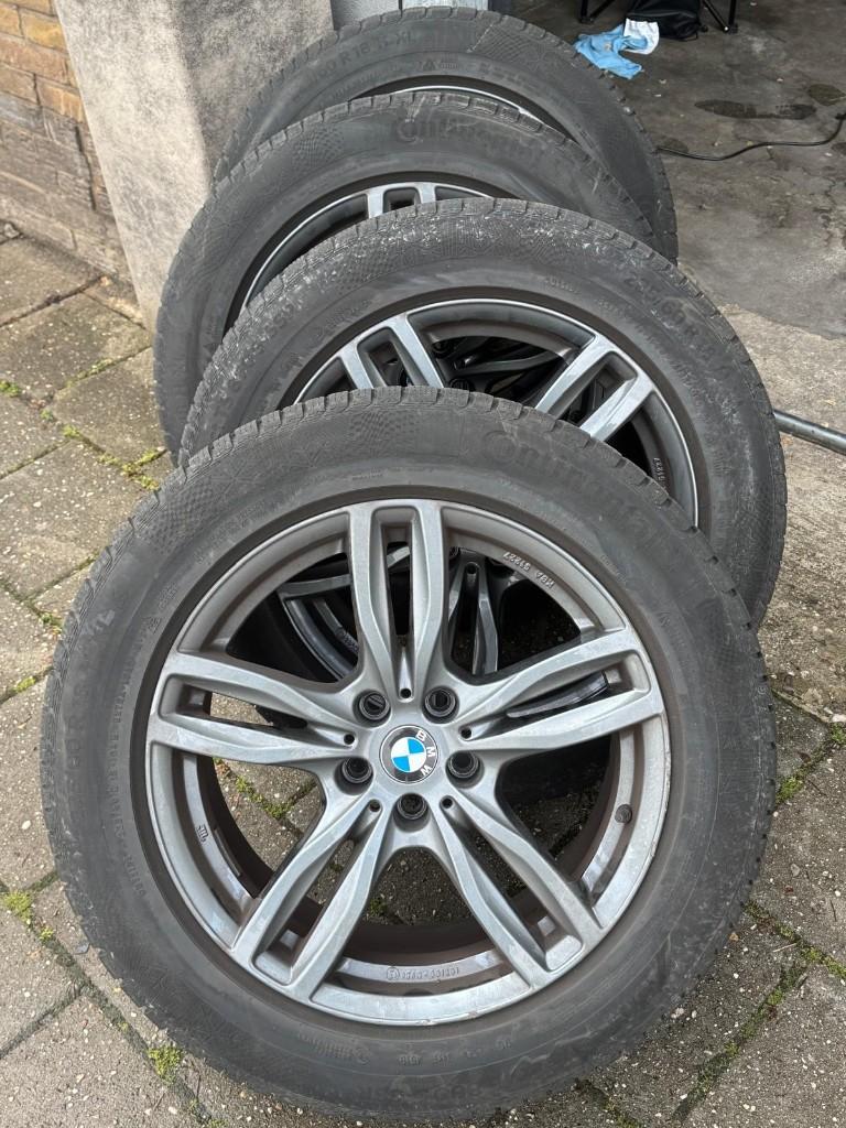 BMW set 5x112 | Naaf 66.5 | ET 30 | 225/60/18, Ophalen, 18 inch, Gebruikt, Velg(en)