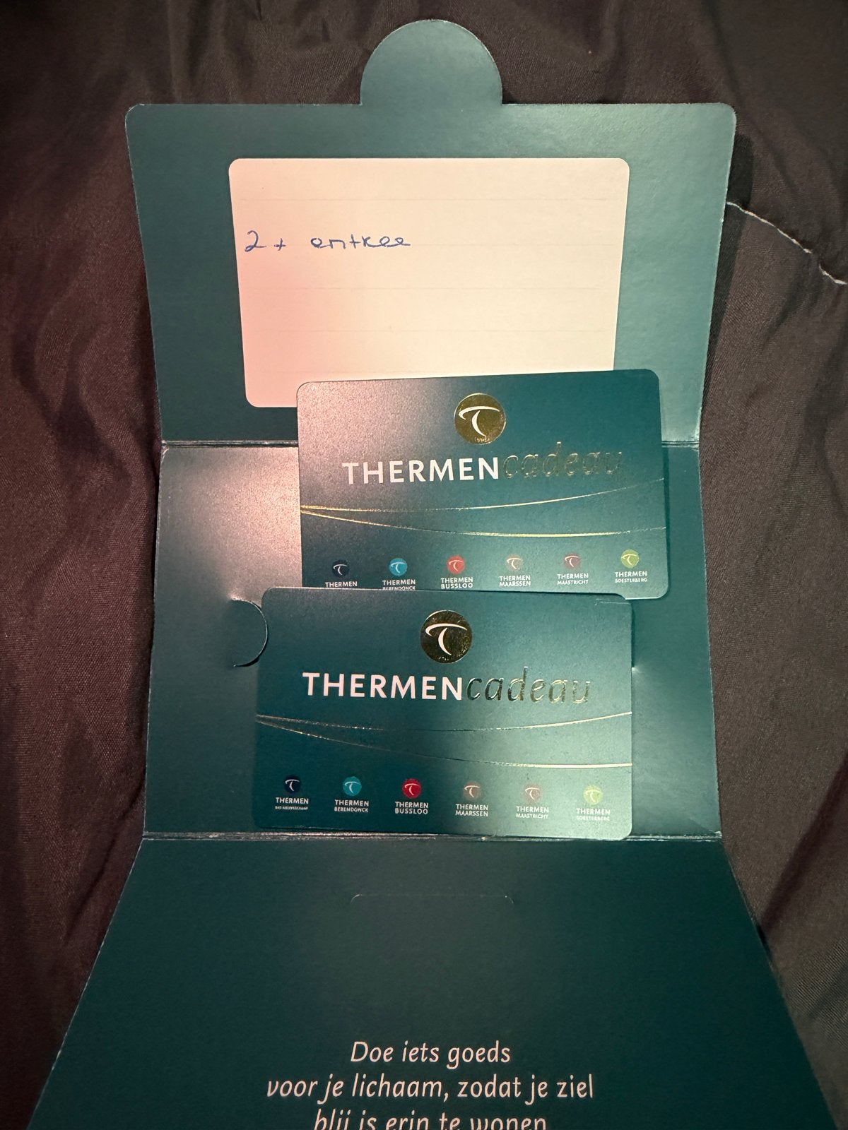 Thermen 2x entree, Twee personen, Cadeaubon, Spa of Sauna