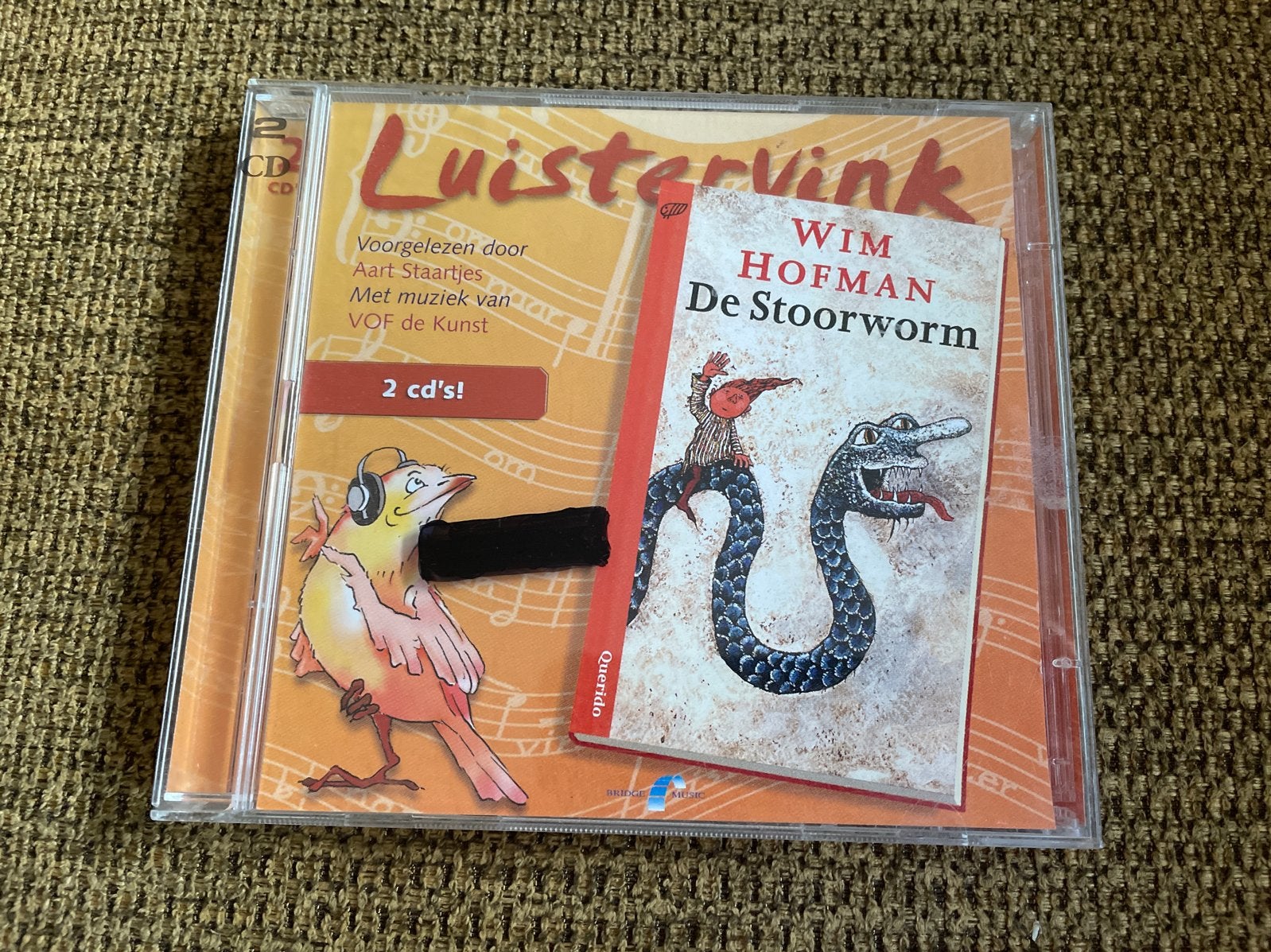Luistervink: De Stoorworm - Wim Hofman (2 CD's), Ophalen of Verzenden, Cd, Kind