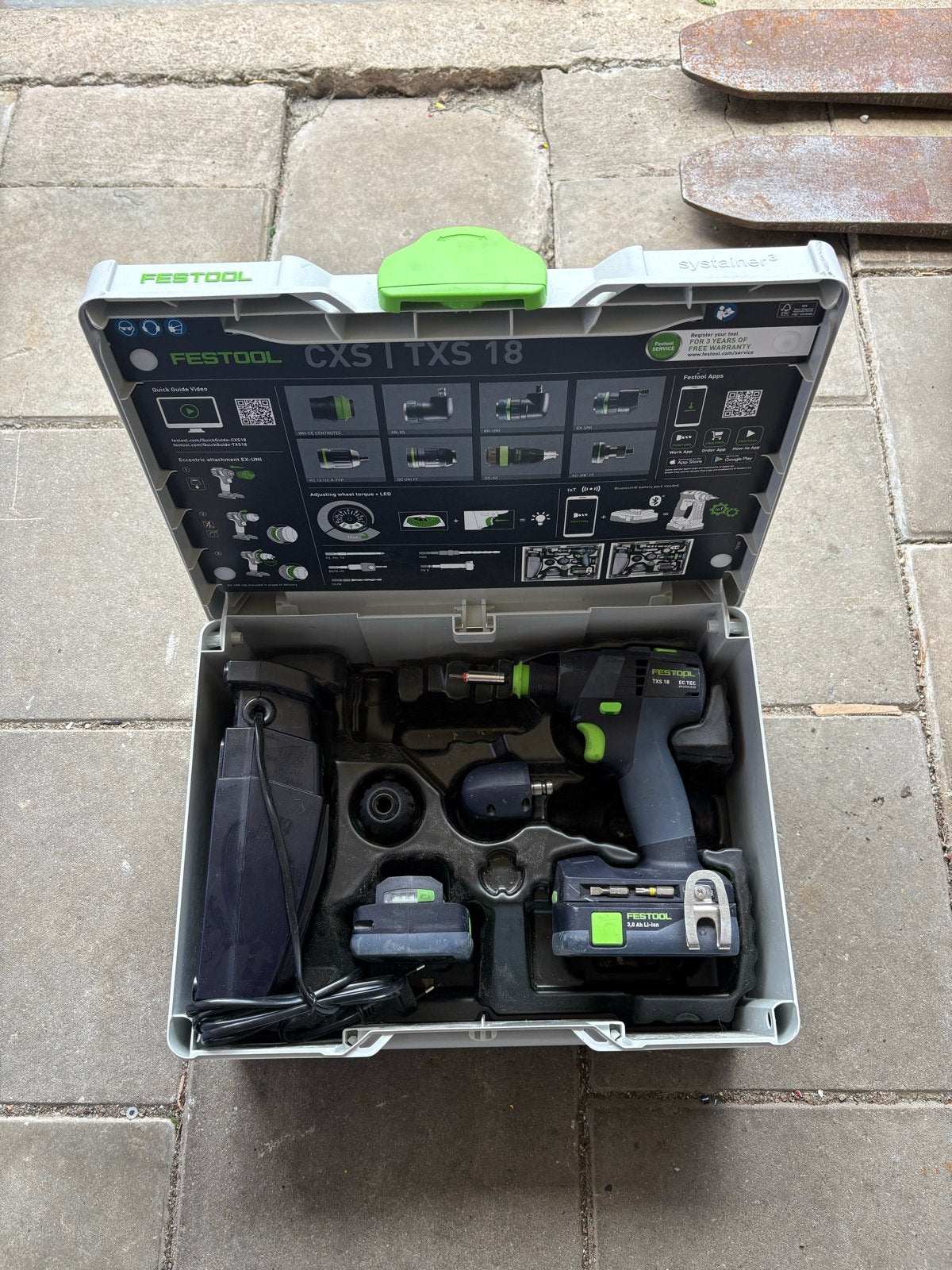 Festool TXS 18 C 3,0-Set Accuboormachine in Systainer, Ophalen of Verzenden, Zo goed als nieuw, Boor- en Schroefmachine