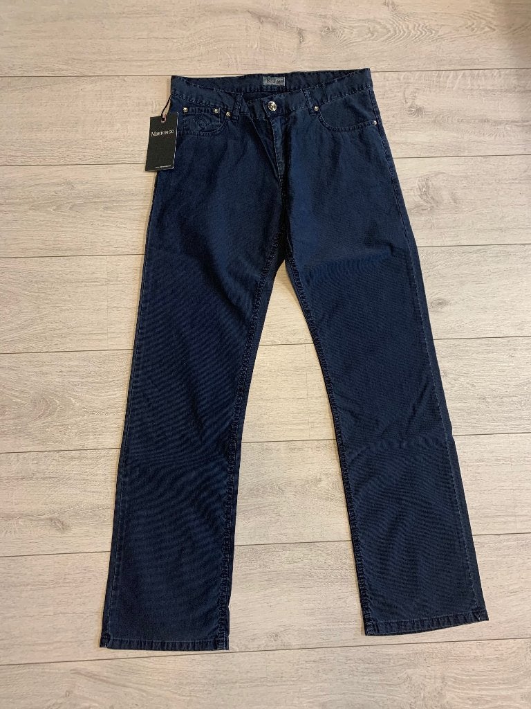Martomod Rib Jeans Blauw Maat M (W33/34) Nieuw met kaartje, Blauw, Nieuw, Ophalen of Verzenden, W33 - W34 (confectie 48/50)