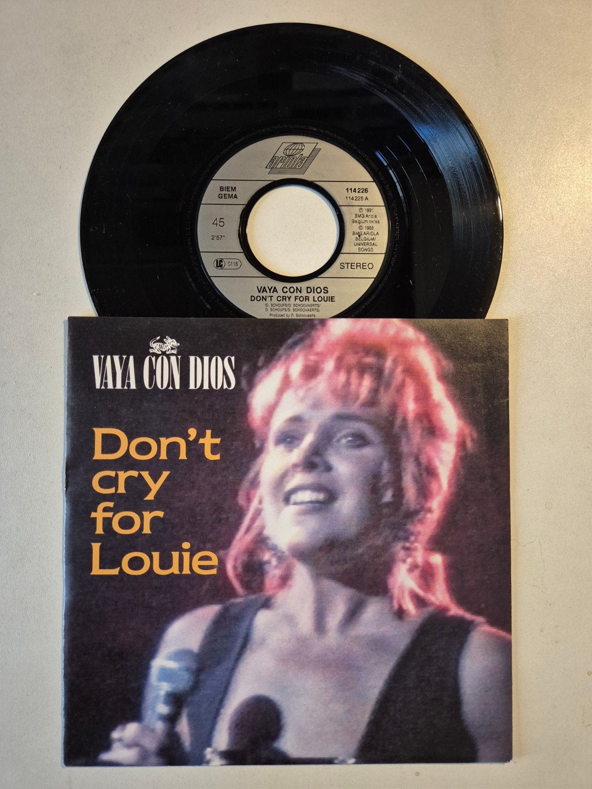 Vaya Con Dios-Don't cry for Louie, Ophalen of Verzenden, Zo goed als nieuw, 7 inch, Pop