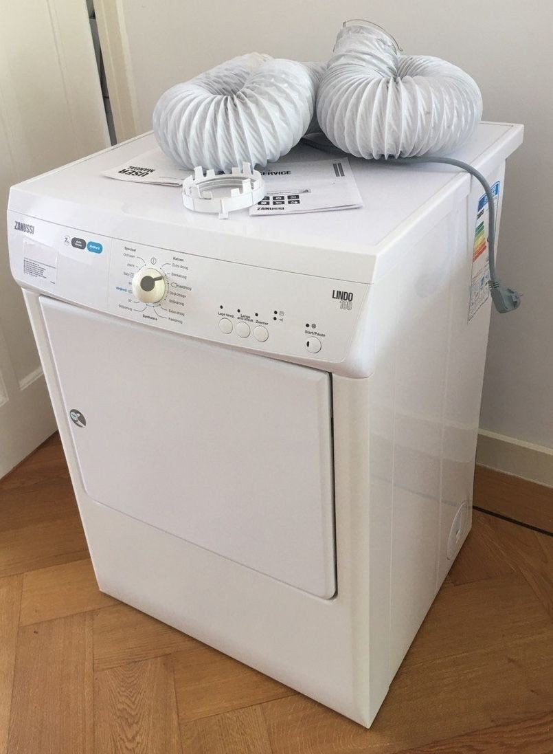 Wasdroger ZANUSSI ZTE 7101 PZ afvoerdroger met sensor!*, 6 tot 8 kg, Gebruikt, Luchtafvoer, Ophalen of Verzenden