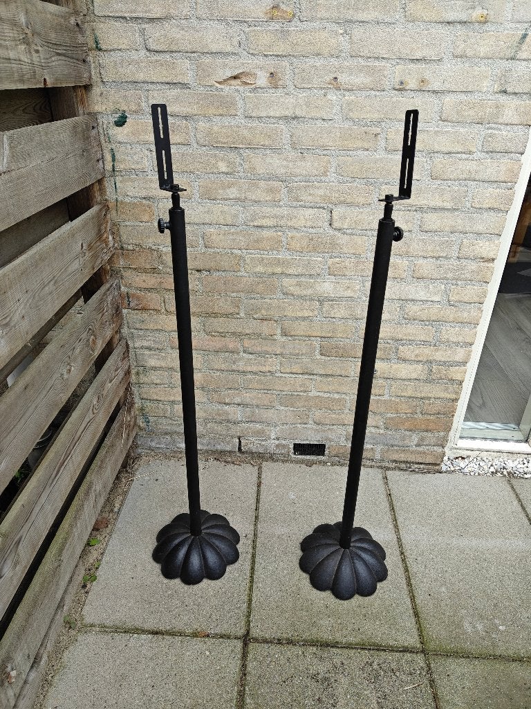 2 x luidsprekerstandaard / speakerstandaard - Uitschuifbaar, Ophalen, Gebruikt
