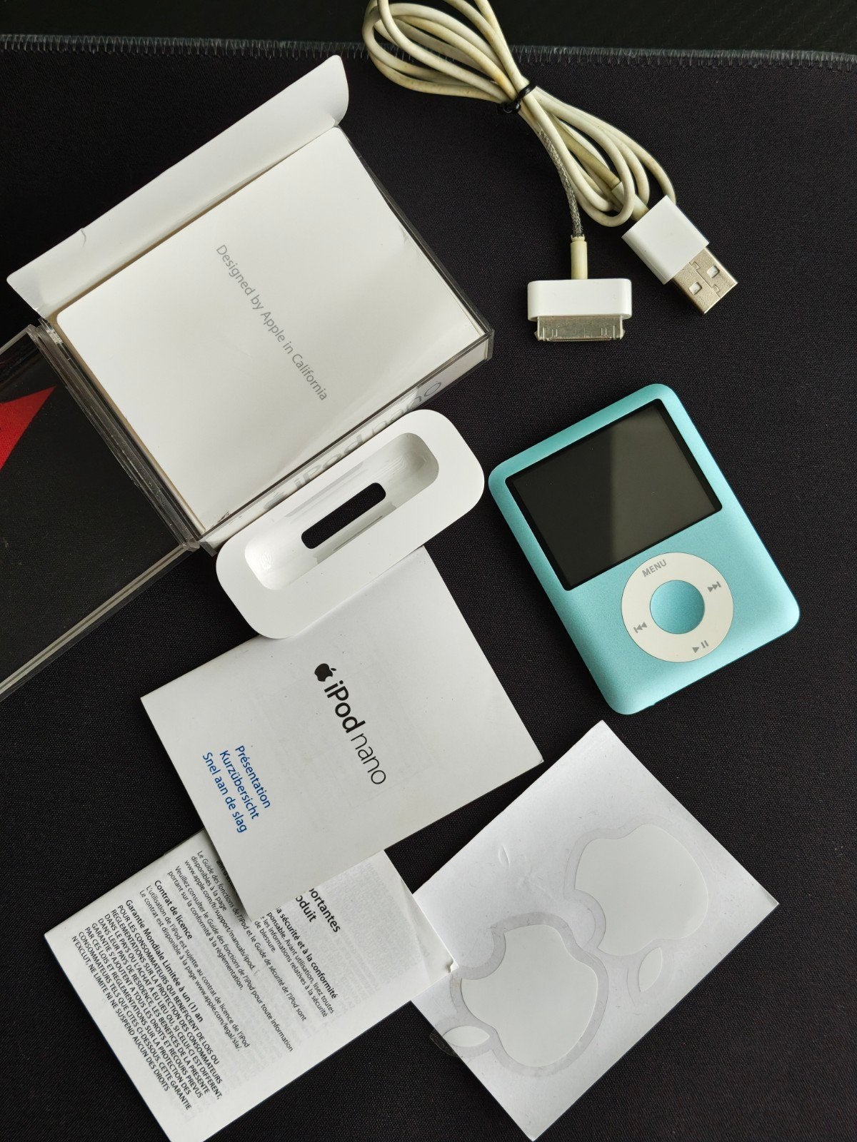Apple iPod Nano 8GB 3e generatie (deels defect / bootloop), Blauw, Ophalen of Verzenden, Niet werkend, Nano
