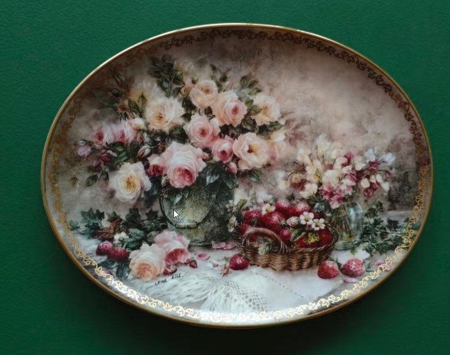 1 Sier/wandbord van Lena Liu:  'Garden Delights', Ophalen of Verzenden