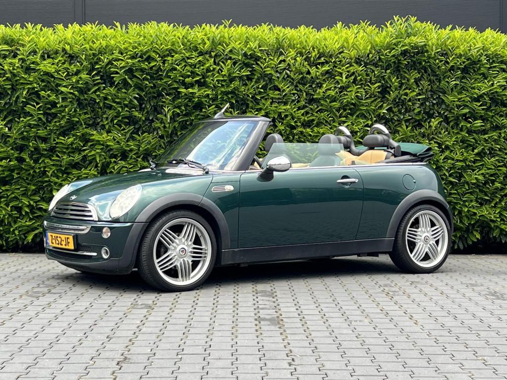 Mini Cabrio 1.6 Cooper, NAVIGATIE, LEDER, CRUISE CONTROL, CL, Auto's, Mini, Gebruikt, 4 cilinders, 4 stoelen, Leder