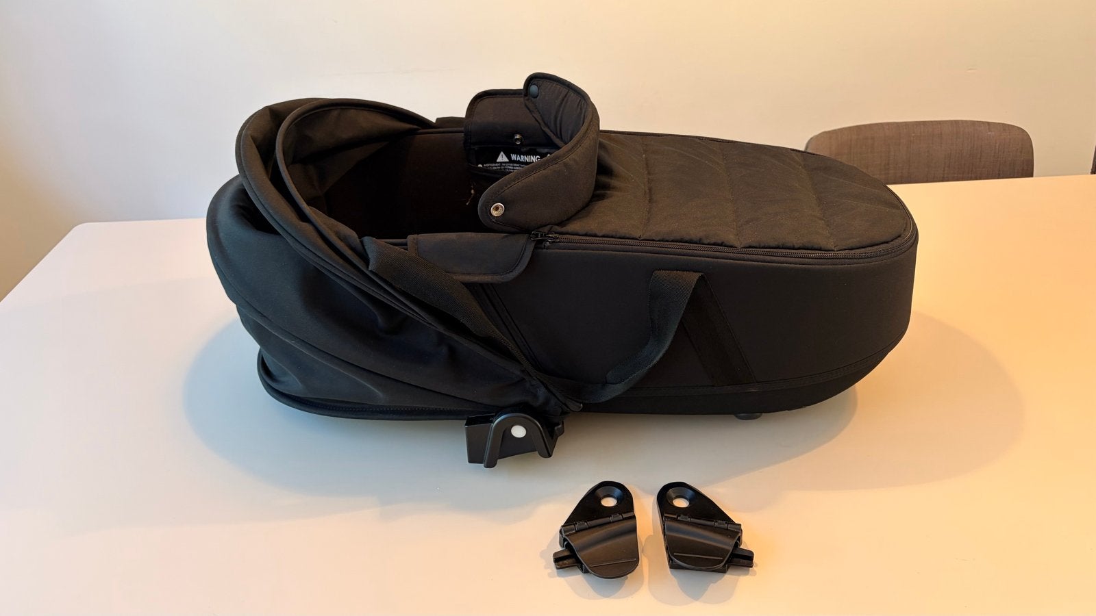 Stokke Yoyo 2 reiswieg zwart, incl. adapters en regenhoes, Zo goed als nieuw, Met reiswieg, Ophalen, Kinderwagen