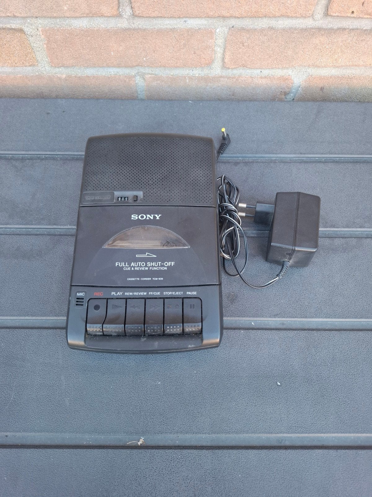 Sony cassettedeck TCM-939 met adapter, Audio, Tv en Foto, Cassettedecks, Ophalen of Verzenden, Sony