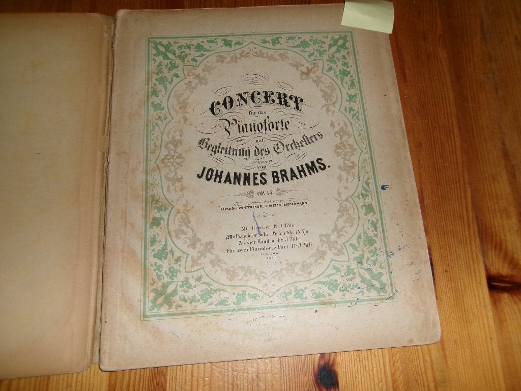 Brahms - concert op. 15, Gebruikt, Klassiek, Ophalen of Verzenden, Artiest of Componist