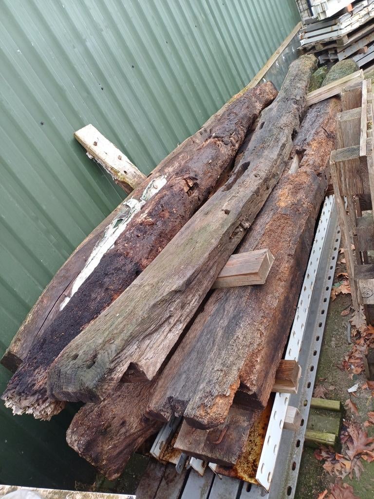 Eiken spanten, Ophalen, 250 cm of meer, Balken