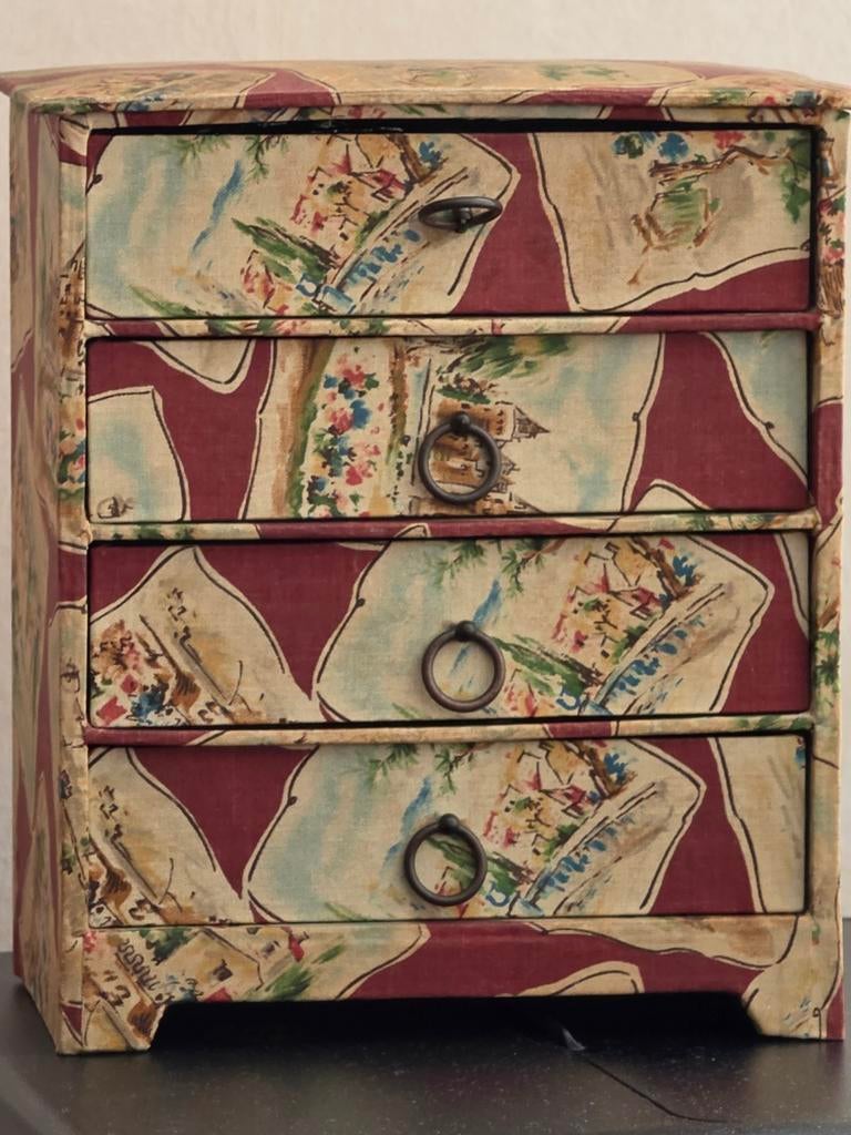 Vintage Sieradendoosje uit 1956 - 18x16x9cm, Ophalen of Verzenden