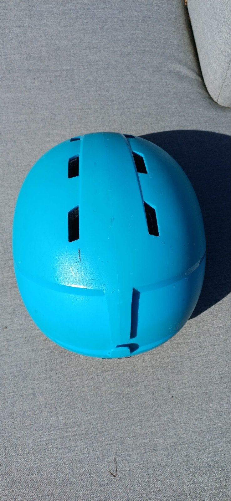 Decathlon Wed'ze H 100 Jr skihelm blauw - Maat 55-56 cm, Gebruikt, Jongen of Meisje, Overige maten, Ophalen of Verzenden