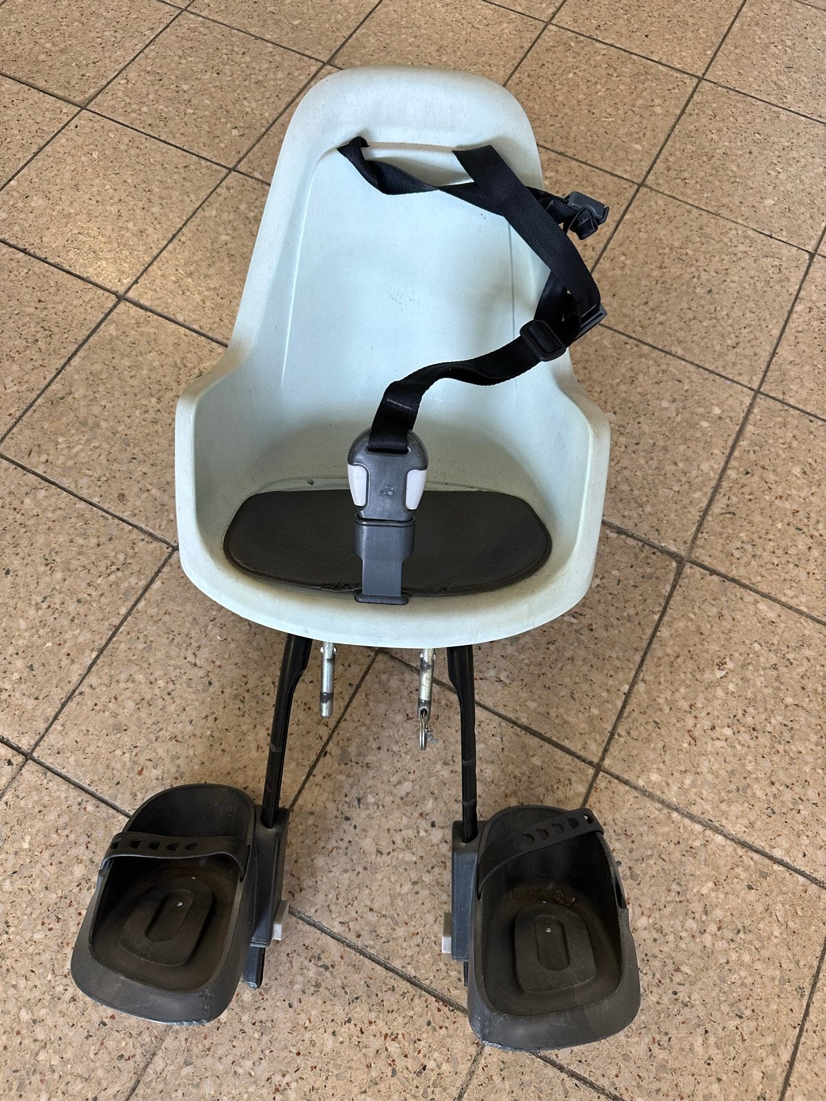 Bobike GO Mini fietszitje voor, Ophalen of Verzenden, Gebruikt, Voetsteuntjes, Voorzitje
