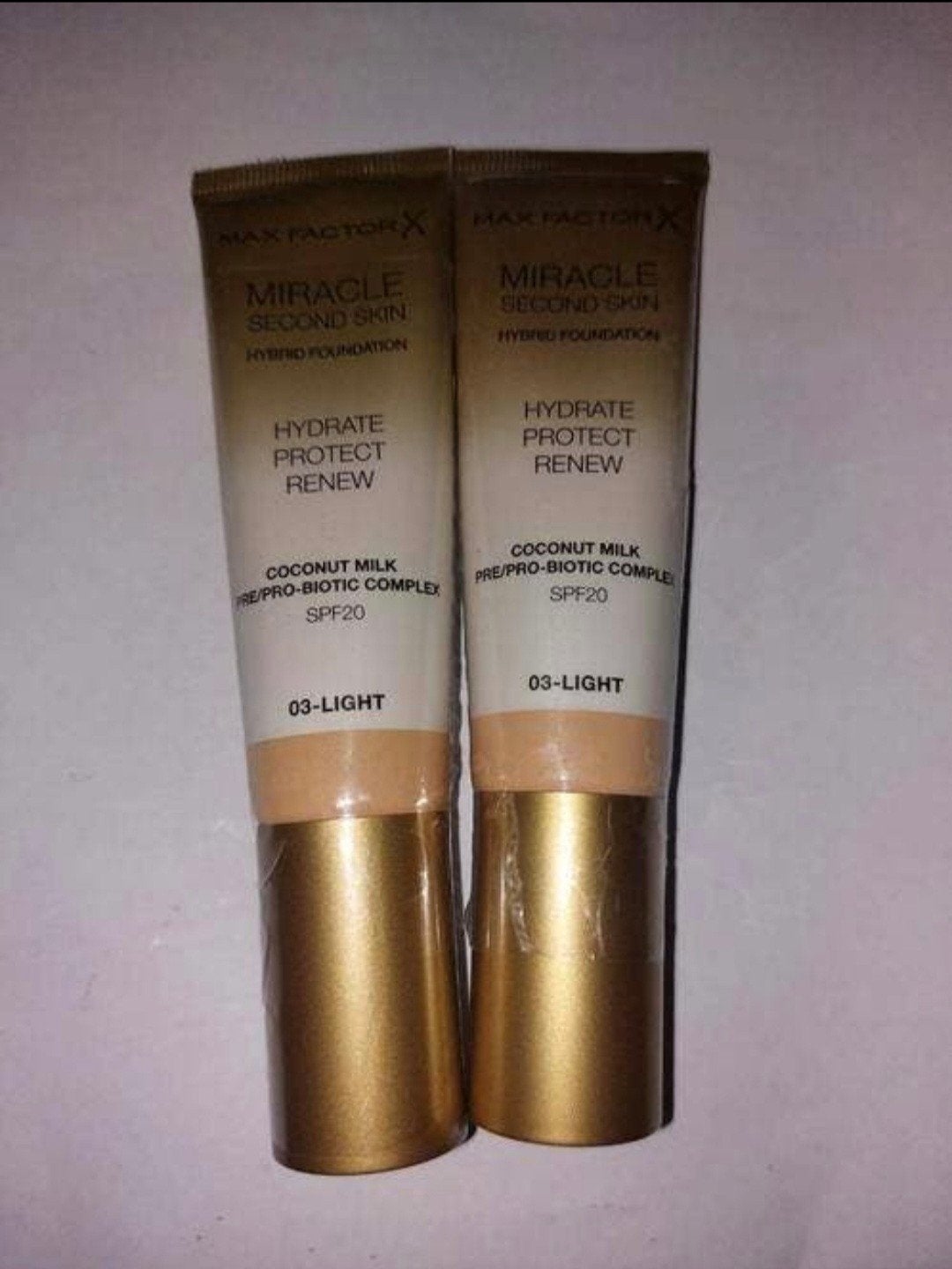 2 Nieuwe Max Factor Foundation (advr 125), Overige kleuren, Gehele gezicht, Nieuw, Ophalen of Verzenden