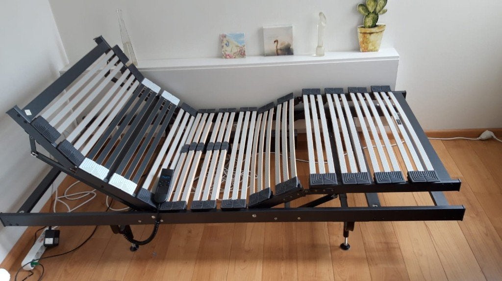 Elektrische lattenbodem, Huis en Inrichting, Ophalen, Verstelbaar, 90 cm, Eenpersoons