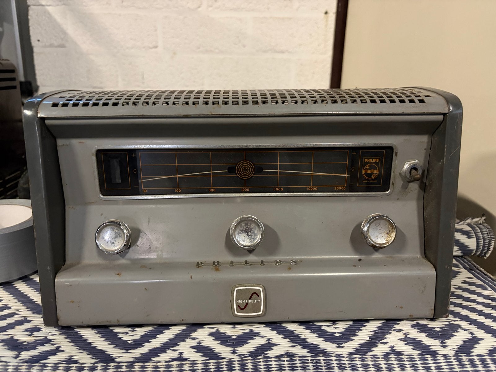 Vintage Philips AG9006 /00 versterker - High Fidelity, Ophalen of Verzenden, Gebruikt