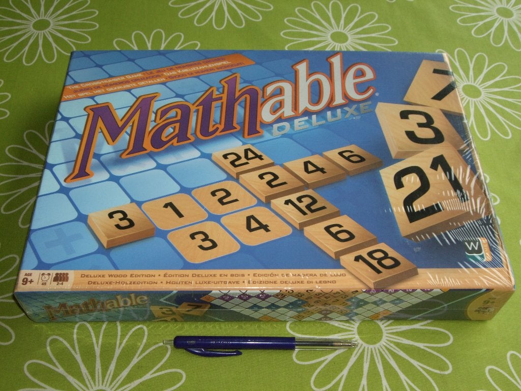 Nieuw in seal: Mathable de luxe - met houten stenen *, Een of twee spelers, Ophalen of Verzenden, Zo goed als nieuw
