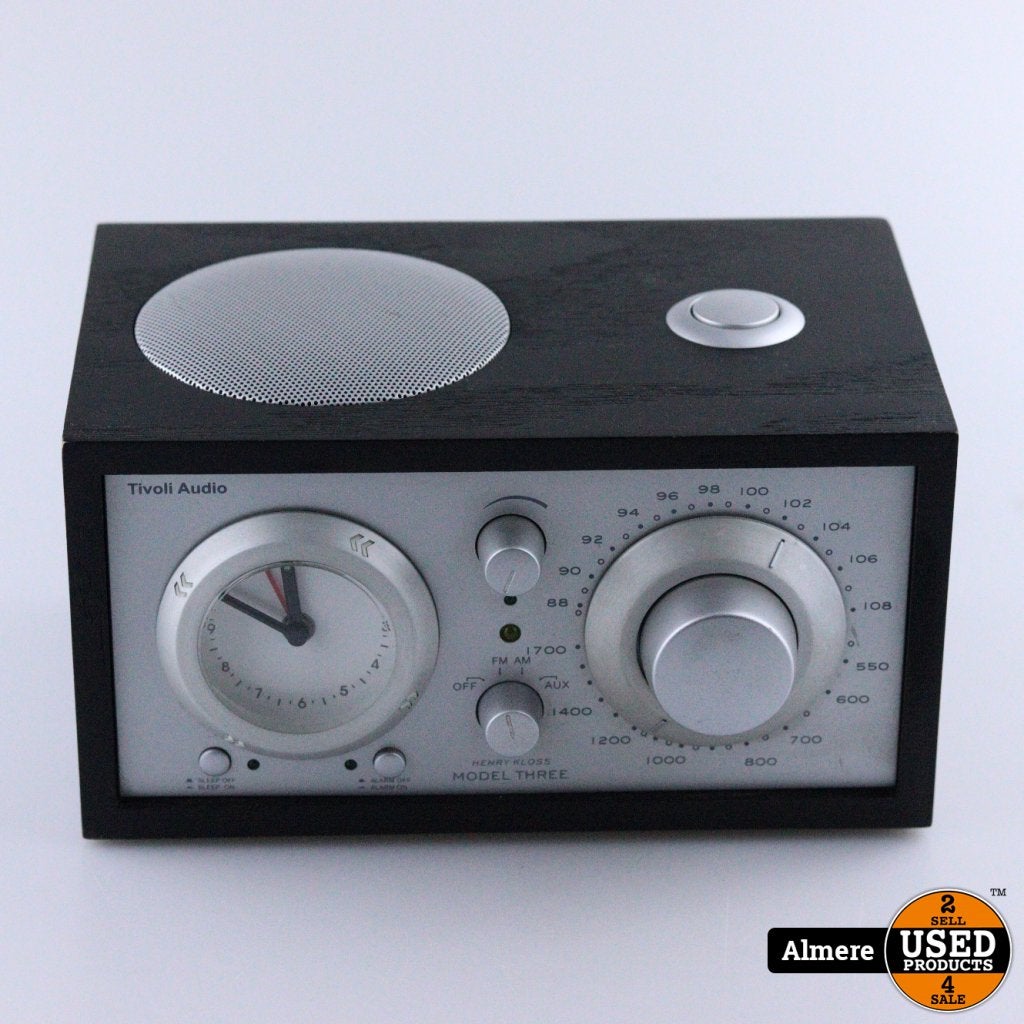 Tivoli Audio Henry Kloss Model Three Zwart | Nette staat, Tivoli, Gebruikt, https://tivoliaudio.eu/nl_nl/contact, 160 North Washington Street, Suite 350, Boston, MA 02114, Verenigde Staten