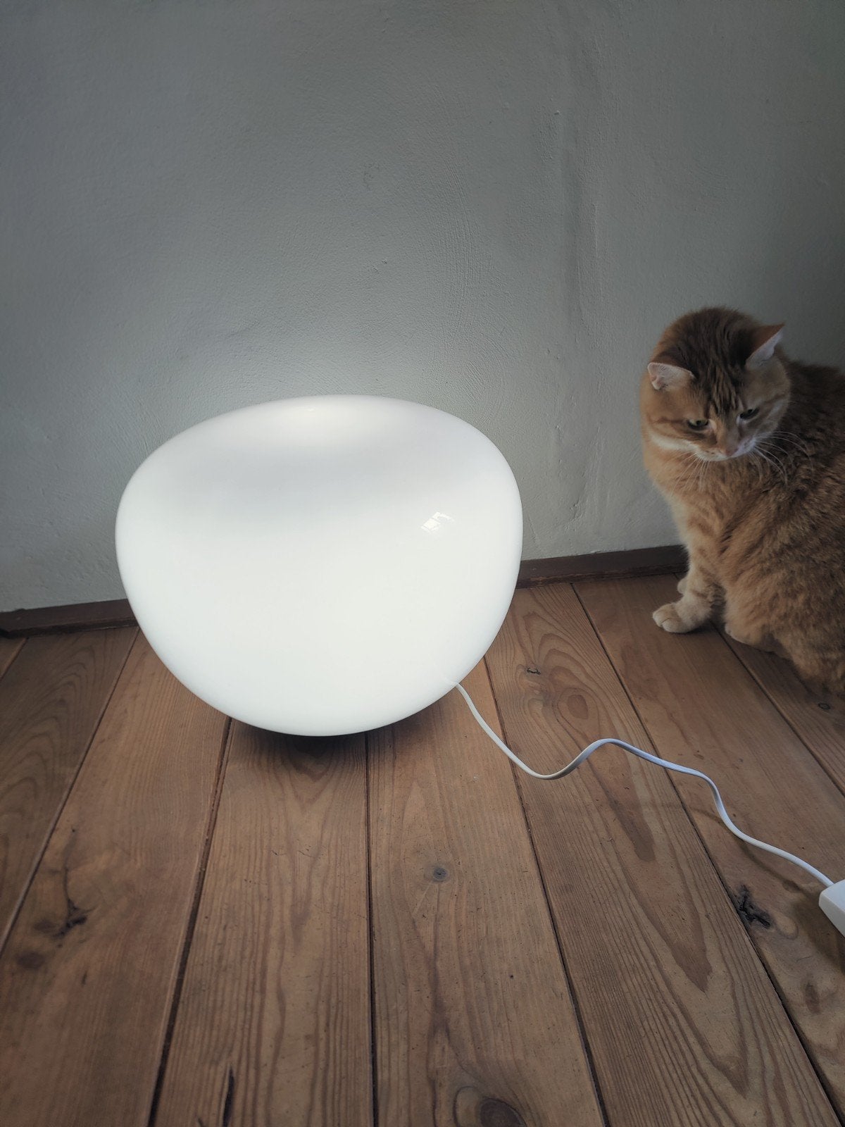 Carl Öjerstam Jonisk vloer/tafellamp van Ikea, Huis en Inrichting, Lampen | Vloerlampen, Gebruikt, Minder dan 100 cm, Metaal, Ophalen of Verzenden