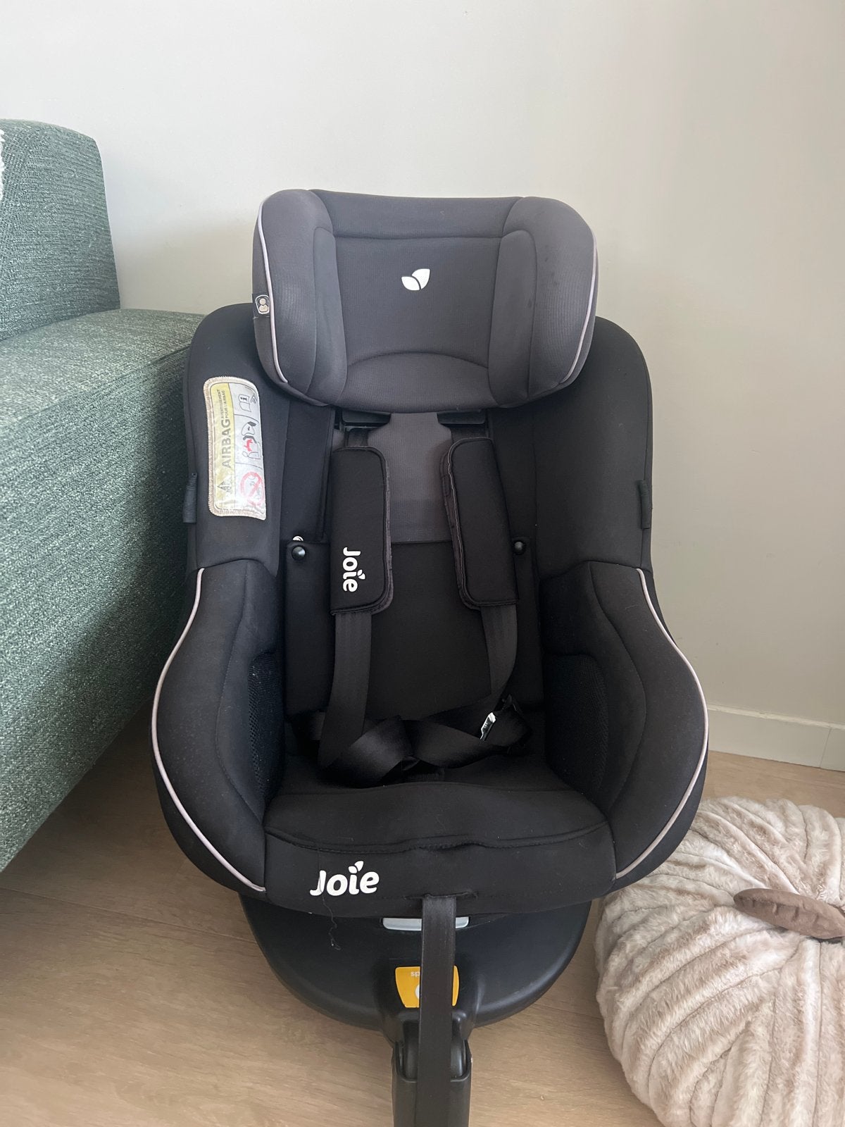 Joie Spin 360 Autokinderstoel - Draaibaar en Veilig, 0 t/m 18 kg, Verstelbare rugleuning, Zo goed als nieuw, Isofix