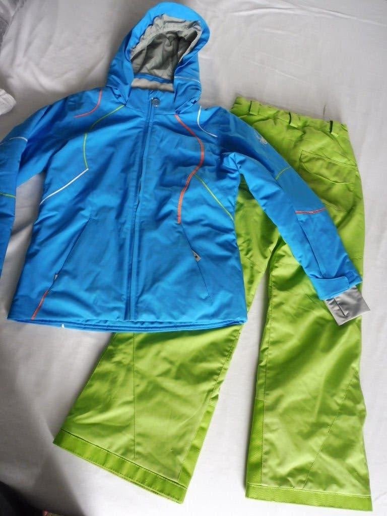 Prachtig Spyder skipak mt 140 skijas skibroek ski jas broek, Ophalen, Zo goed als nieuw, Meisje, Setje