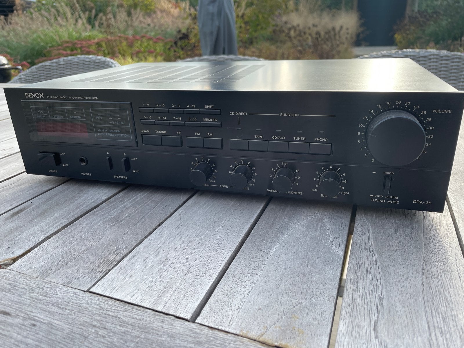 Denon DRA-35 Stereo Receiver - Uitstekende Staat, Denon, Ophalen of Verzenden, Zo goed als nieuw, 60 tot 120 watt