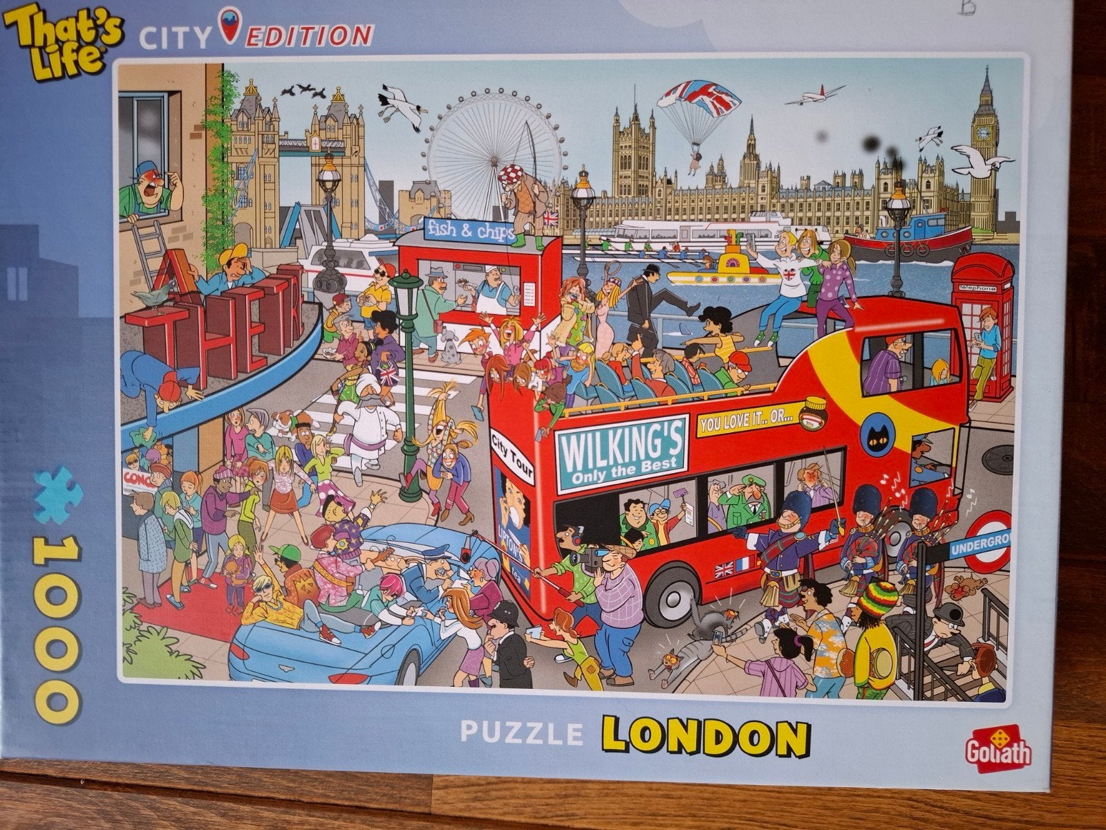 That's Life puzzel Londen, Ophalen of Verzenden, 500 t/m 1500 stukjes, Zo goed als nieuw