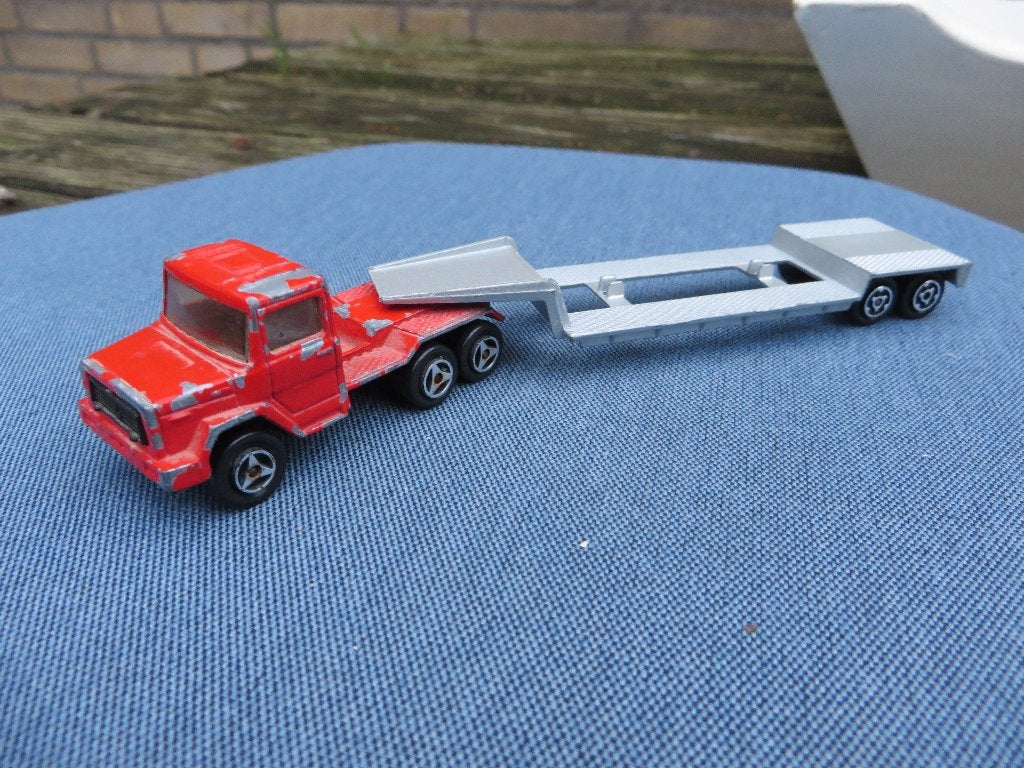 Majorette Magirus Truck met Dieplader, Ophalen of Verzenden, Gebruikt, Bus of Vrachtwagen