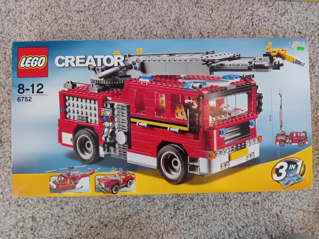 LEGO CREATOR 6752 brandweerauto, Ophalen of Verzenden, Nieuw